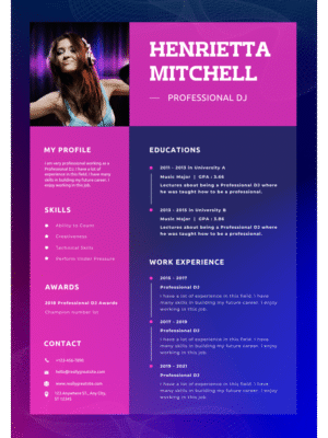 Professional Resume GOLD M